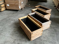 Garlux bloembak geïmpregneerd vuren 90x40x35 cm (4x) - afbeelding 2 van  5