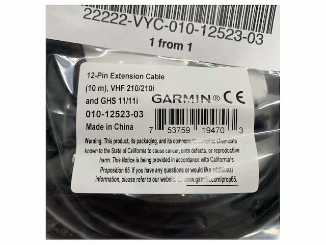 Garmin ghs 11 handset extension cable-010-12523-03 - afbeelding 2 van  4