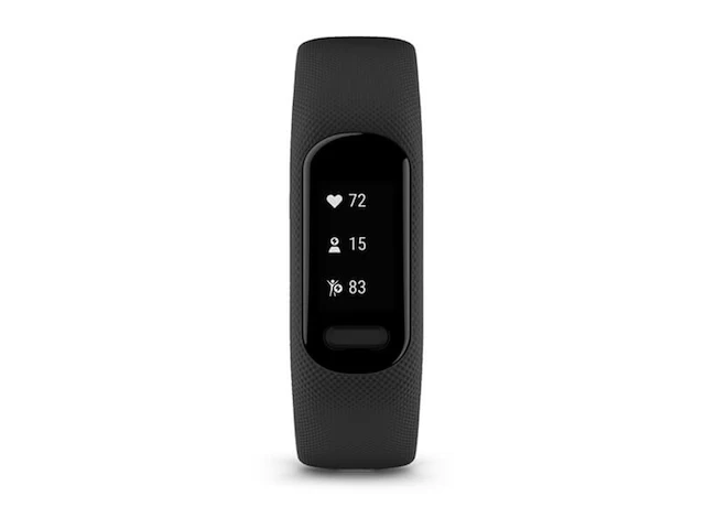 Garmin vivosmart 5 activity tracker l gebruiksvriendelijk fitness tracker met gps functie zwart - afbeelding 2 van  5