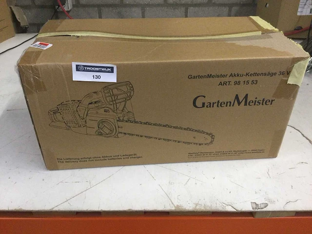 Gartenmeister - 981553 - kettingzaag op accu. - afbeelding 2 van  3