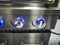 Gas bbq - vonato - rvs keuken grill chef 4 - 4 branders - afbeelding 3 van  8