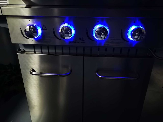 Gas bbq - vonato - rvs keuken grill chef 4 - 4 branders - afbeelding 2 van  8
