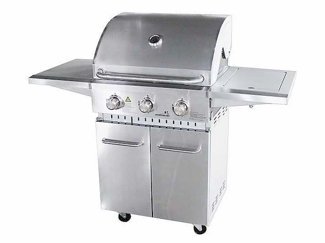 Gas bbq - vonato - rvs traditionele grill 3 - 3 branders - afbeelding 1 van  3