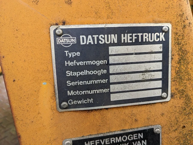 Gas heftruck, datsun - afbeelding 21 van  25