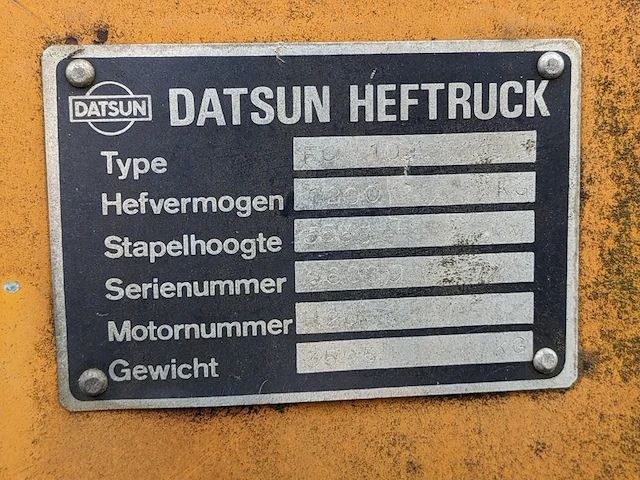 Gas heftruck, datsun - afbeelding 22 van  25