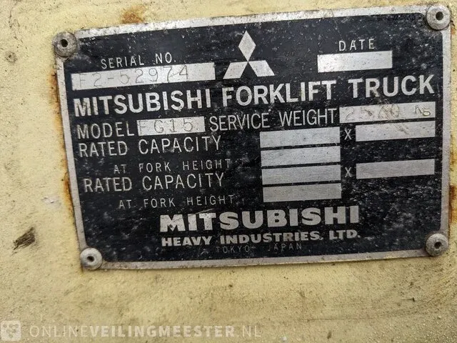Gas heftruck mitsubishi, fg15 - afbeelding 4 van  19