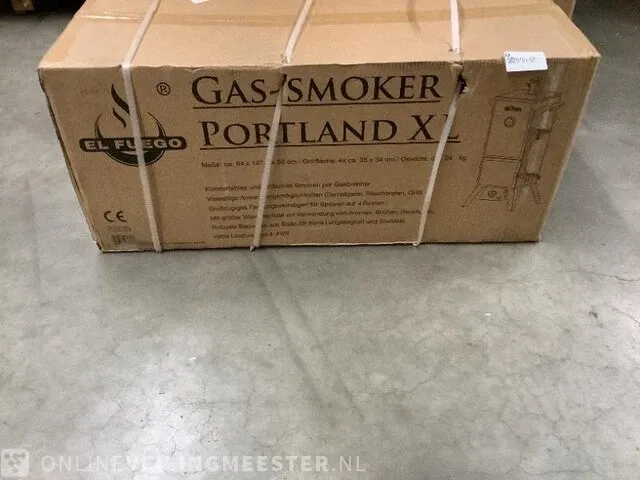 Gas smoker el fuego, portland xl, ay3172, zwart - afbeelding 2 van  4