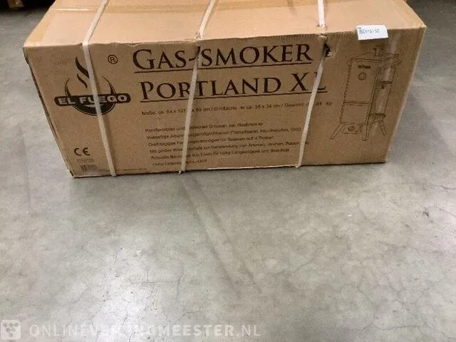 Gas smoker el fuego, portland xl, ay3172, zwart - afbeelding 3 van  4