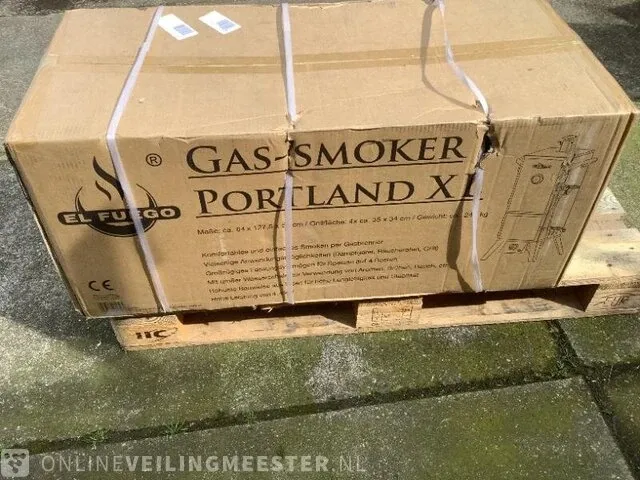 Gas-smoker el fuego, portland xl - afbeelding 2 van  3