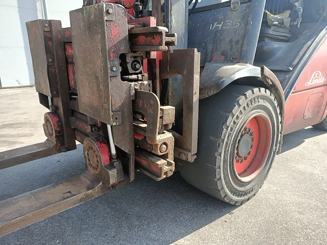 Gas vorkheftruck met kantelaar linde, h35t, bouwjaar 2003 - afbeelding 17 van  32