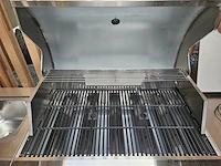 Gasbarbecue buitenkeuken - 6 branders - incl. draaispit, spoelbak & koelkast - afbeelding 5 van  10
