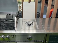 Gasbarbecue buitenkeuken - 6 branders - incl. draaispit, spoelbak & koelkast - afbeelding 9 van  10