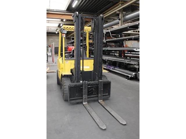 Gasheftruck hyster h4.00xm-5 v.v. sideshift, tweedelige mast en afgelezen urenstand 5827 uur. bouwjaar 2000... - afbeelding 2 van  9