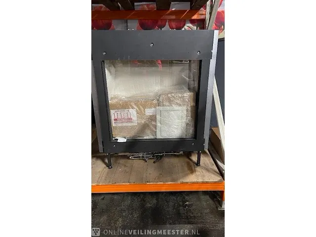 Gasinbouwhaard front hoge ruit thermocet, trimline 73h - afbeelding 4 van  4