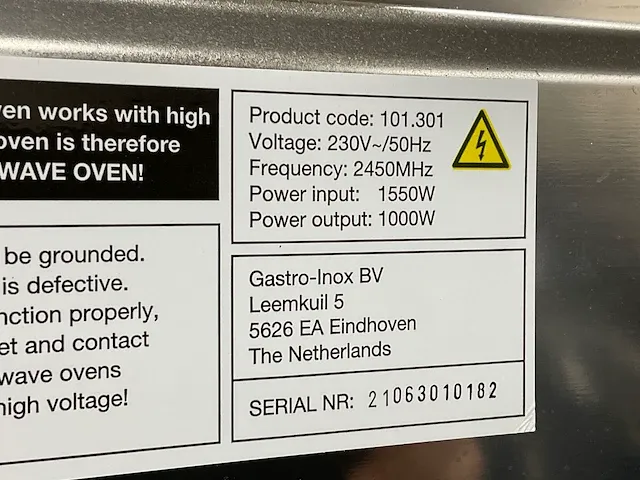Gastro-inox 101.301 magnetron - afbeelding 6 van  6