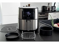 Gastronoma heteluchtfriteuse 8l 1800w airfryer 18290004 zwart - afbeelding 2 van  4