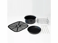Gastronoma heteluchtfriteuse 8l 1800w airfryer 18290004 zwart - afbeelding 3 van  4