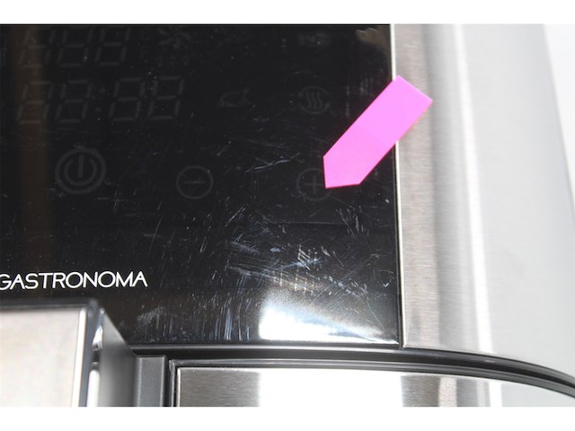 Gastronoma heteluchtfriteuse airfryer 8l inclusief accessoires rvs/zwart - afbeelding 3 van  3