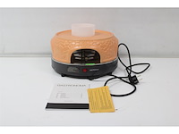 Gastronoma pizza oven voor 4 personen inclusief bakspatels bakplaat en pizzavorm keramiek/grijs - afbeelding 5 van  6