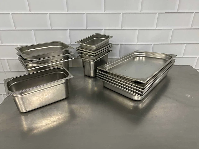 Gastronormbak rvs (15x) - afbeelding 1 van  2
