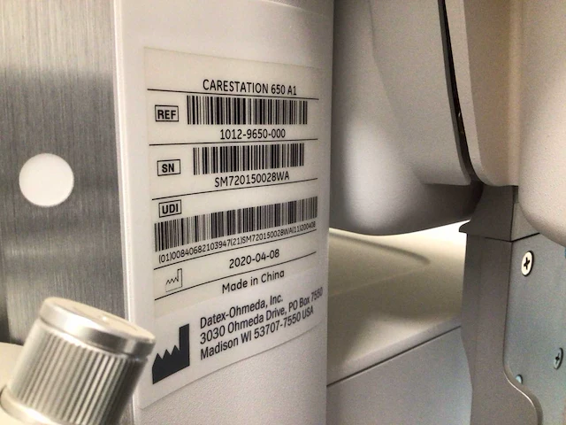 Ge healthcare - carestation 650 - anaesthesie machine - afbeelding 12 van  12