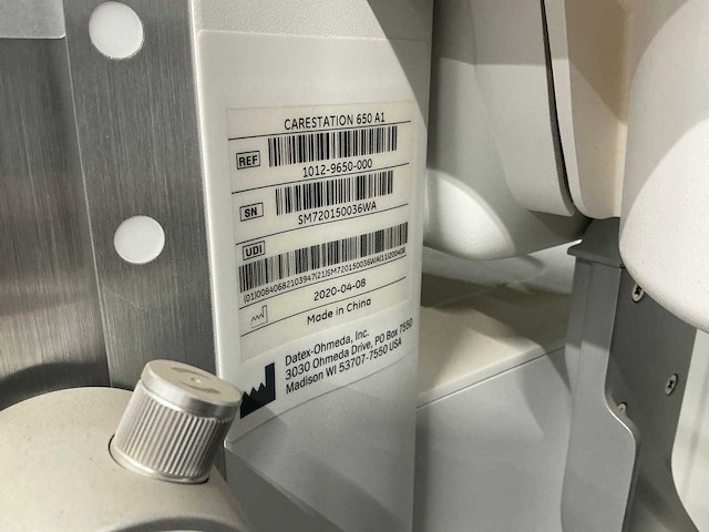 Ge healthcare - carestation 650 - anesthesie toestel - afbeelding 13 van  13