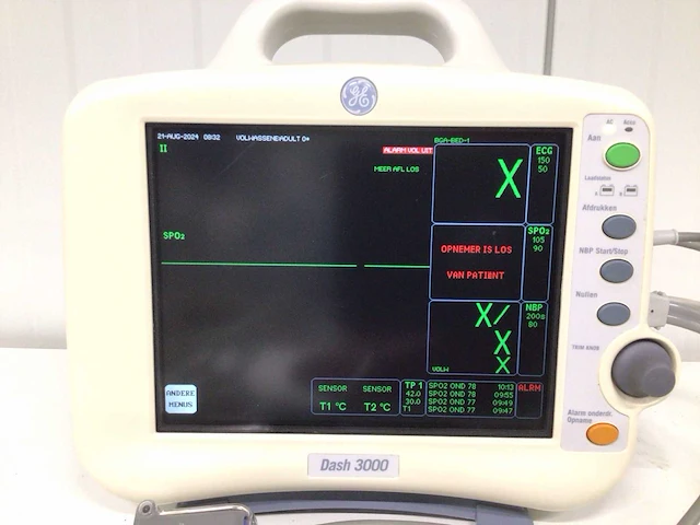 Ge healthcare dash 3000 patiëntmonitor - afbeelding 2 van  5