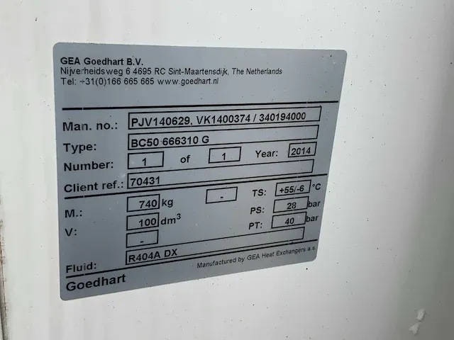 Gea/goedhart - bv50 66310 g - verdamper/olie koeler - afbeelding 7 van  7