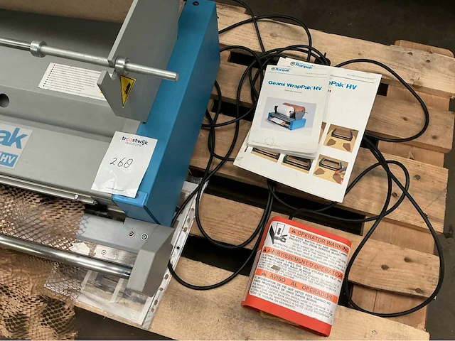 Geami wrappak verpakkingsmateriaal machine - afbeelding 4 van  5