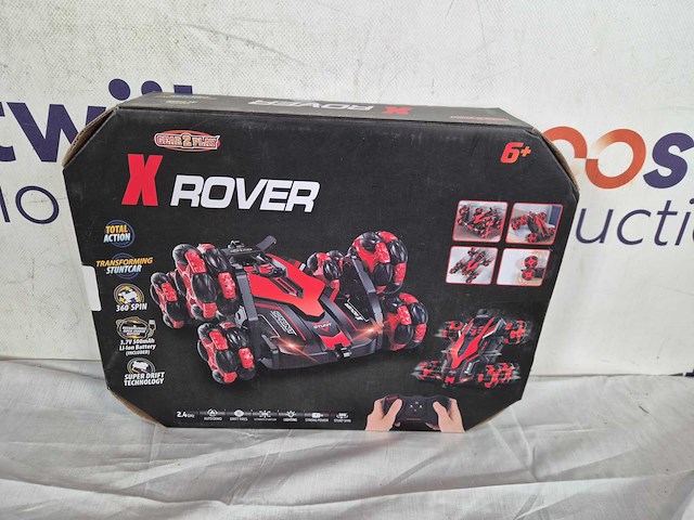 Gear2play rc x-rover 6-wielige stuntauto - bestuurbare auto - rc auto - verlichte koplampen - incl. oplaadbare batterij - afbeelding 2 van  2