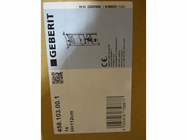 Geberit - duofix basic delta 12 cm - wandcloset element - afbeelding 4 van  4