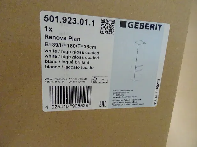 Geberit - renova plan - badkamerkast - afbeelding 3 van  3