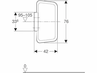 Geberit 115.202.11.1 urinoirscheidingswand (2x) - afbeelding 2 van  5