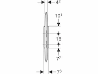 Geberit 115.202.11.1 urinoirscheidingswand (2x) - afbeelding 3 van  5