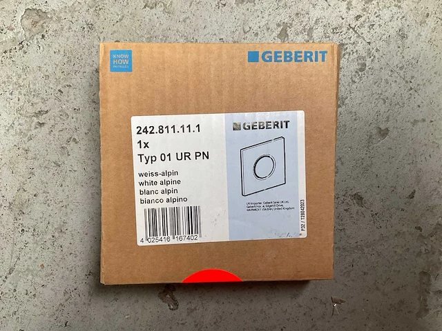 Geberit 242.811.11.1 urinoir bedieningsplaat - afbeelding 2 van  2