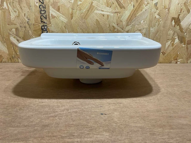 Geberit 300 basic fontein - 1 kraangat - met overloop (3x) - afbeelding 3 van  6