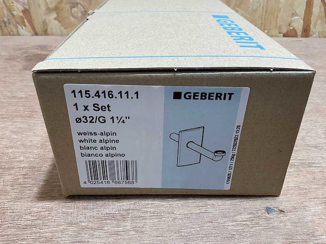 Geberit afbouwset voor wastafel met inbouwsifon (6x) - afbeelding 7 van  9
