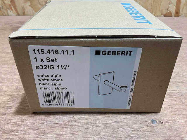 Geberit afbouwset voor wastafel met inbouwsifon (6x) - afbeelding 8 van  9