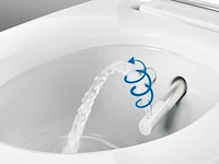Geberit aquaclean tuma classic douche wc met witte deksel en rimfree toilet