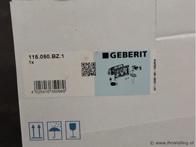 Geberit bedieningsplaat met geurafzuiging - afbeelding 5 van  5