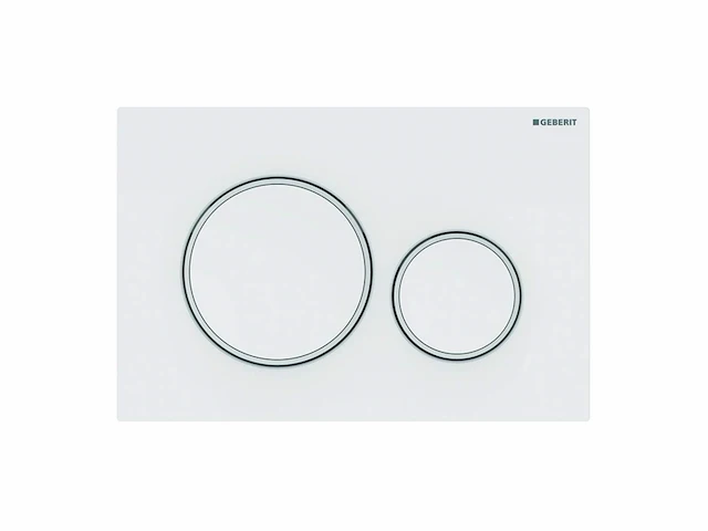 Geberit bedieningsplaat sigma20, voor dual flush wit mat - afbeelding 1 van  3