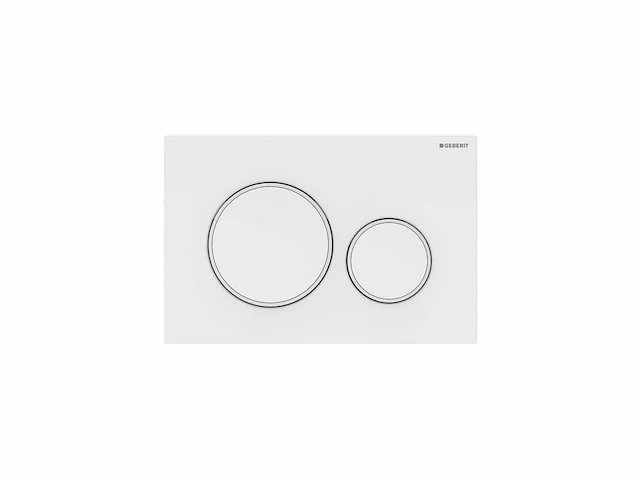 Geberit bedieningsplaat sigma20, voor dual flush wit mat - afbeelding 2 van  3