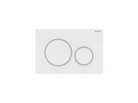 Geberit bedieningsplaat sigma20, voor dual flush wit mat - afbeelding 2 van  3
