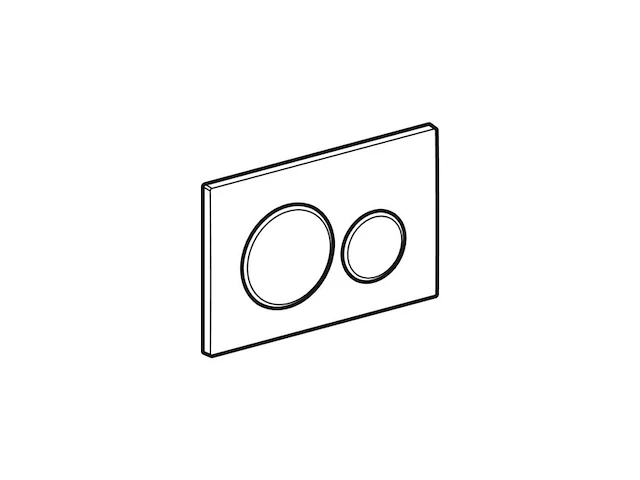Geberit bedieningsplaat sigma20, voor dual flush wit mat - afbeelding 3 van  3