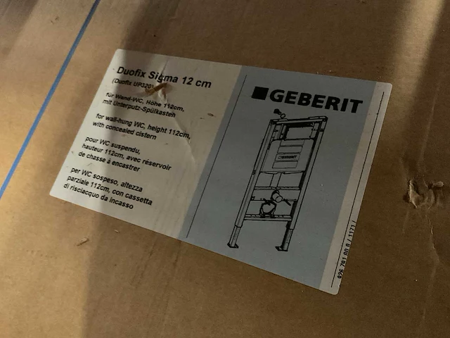 Geberit duofix sigma 12cm 111.305.00.5 inbouw reservoir - afbeelding 3 van  3
