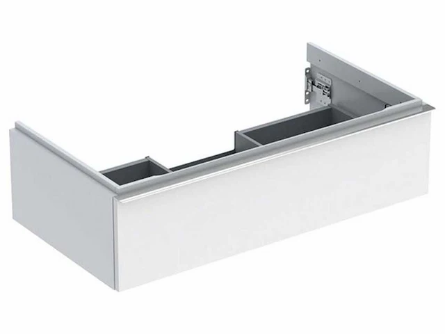 Geberit icon wastafel onderkast met lade 90cm wit/chroom - afbeelding 1 van  4