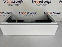 Geberit icon wastafel onderkast met lade 90cm wit/chroom - afbeelding 3 van  4