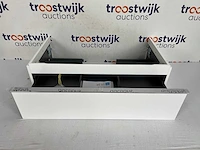 Geberit icon wastafel onderkast met lade 90cm wit/chroom - afbeelding 4 van  4