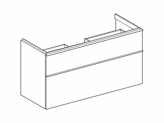 Geberit icon wastafelonderbouwkast m. 2 laden - afbeelding 3 van  6