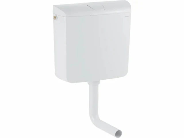 Geberit laaghangend reservoir met spoel/stop bediening alpien wit - afbeelding 1 van  1